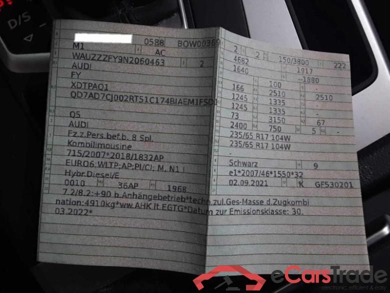 Audi Q5 (FYG)(06.2020->) DE - SUV5 40 2.0 TDI quattro EU6d, basis (EURO 6d), (Facelift) 2020 - 2024 #6