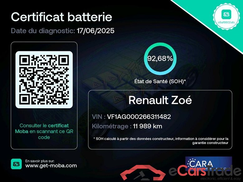 ZOE / 2019 / 5P / Berline Business R110 Achat Intégral / TRANSFO VP/VF #2