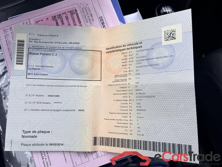 VOLKSWAGEN Caddy Caddy 'Dark & Cool' 5-places 2 1,4 l TSI EU6 BMT 125ch (92KW) Boîte manuelle 6 vitesses #5