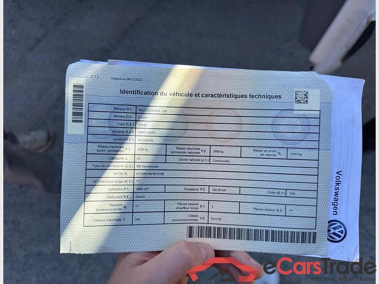 VOLKSWAGEN Crafter 35 Fourgon Mwb Hr Crafter 2.0 CR TDi #2