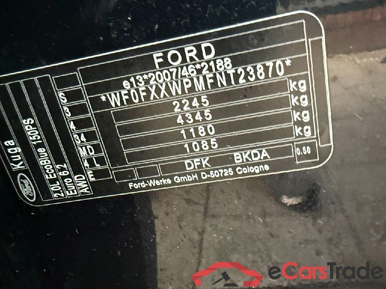 Kuga Titanium 2.0 EcoBlue 110KW AT8 E6d #5