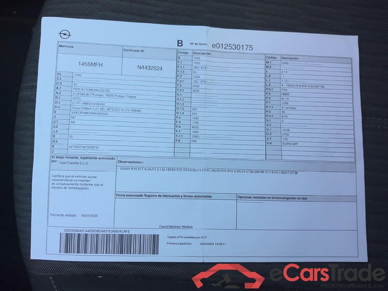 OPEL Corsa / 2019 / 5P / berlina con portón 1.2 XEL 55kW (75CV) Edition #6