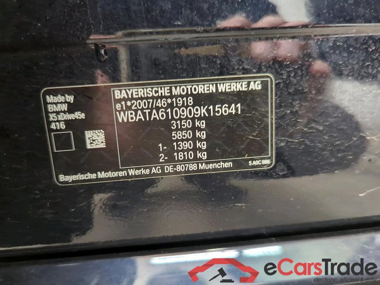 Baureihe X5 xDrive 45 e M Sport 3.0 290KW AT8 E6d #4
