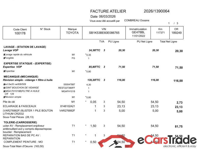 TOYOTA Corolla / 2018 / 5P / Berline Hybride 184h Dynamic Business Beyond Zer / PRÊT A VENDRE #2